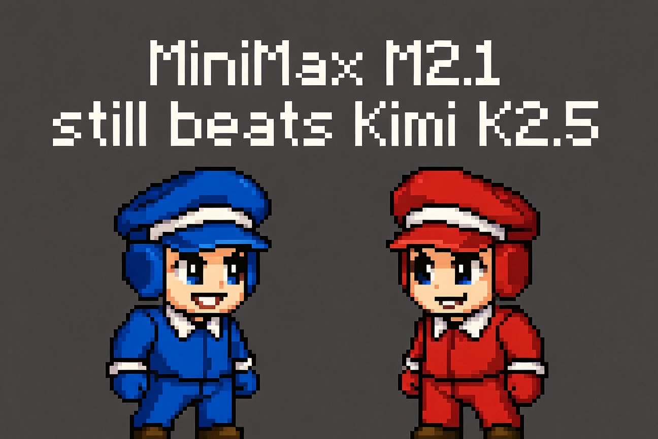 MiniMax M2.1 still beats Kimi K2.5